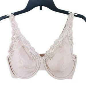 Wacoal Softly Styled Bra Size 38DDD Nude Lace Underwire